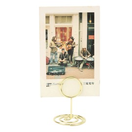 Table Number Holders 20 Pieces Round Place Card Holder Table Number Stand for Parties, Weddings, Restaurants, Cafes (Gold)