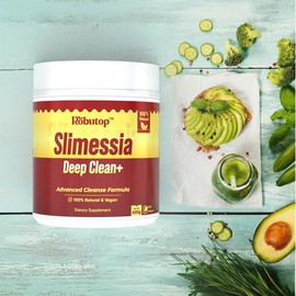 Robutop Slimessia Deep Clean+ Gut Cleanse Detox – Daily Advanced Digestive Support with Senna, Cascara Sagrada & Dandelion Root, Non-GMO Plant-Based