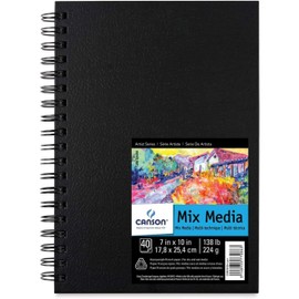 Canson Mix - Libro de Arte, 0, 0, 7"X10", 1