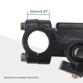 GOOFIT 7/8" 22mm Motorcycle Front Right Brake Clutch Lever Master Cylinder Lever Fit Replacement for 50cc 110cc 125cc 150cc 200cc 250cc GY6 Taotao Roketa Moped Scooter Dirt Pit Bike
