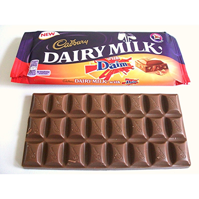 Cadbury Dairy Milk With Daim Chocolate Bar