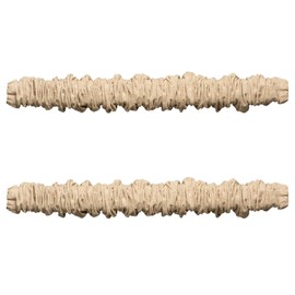 Fabric Cord Cover & Chandelier Chain Cover 2 Pack 6Feet Length for Chandelier Lighting Wires Natural Burlap Easy to Install (Brown)