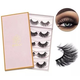 Dysilk 5 Pares De Pestañas Postizas Vista 3d Mullidas Pestañ