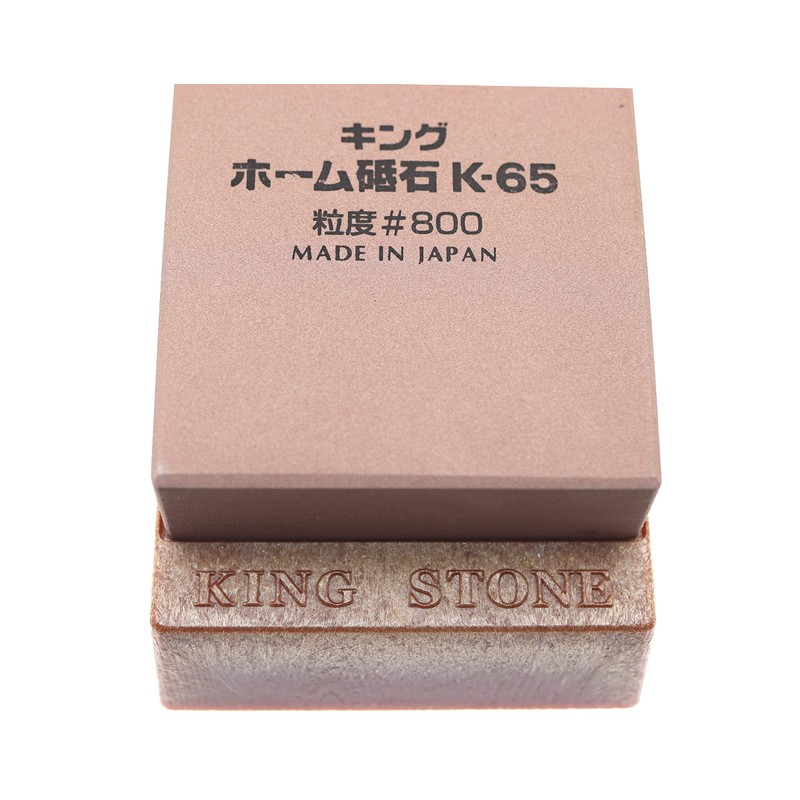 King Japanese Whetsone Whetsone #800 Grit Whetstone with Non-Slip Base