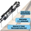 Augbits Top and Bottom Bearing Flush Trim Router Bit 1/4