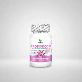 Probióticos Fem 100 Cápsulas, Probióticos Para Mujer con 8 Cepas Ultra Premium, 5 Billones, Reforzado con Cranberry, Inulina de Agave y Vitamina C, Ca