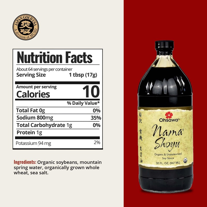Ohsawa Nama Shoyu, Organic and Aged in 150 Year Cedar