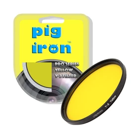 Pig Iron Yellow Y2 Pro Filter. Contrast Booster for Black and White Photography. Special Effects Camera Lens Filter. (52mm)