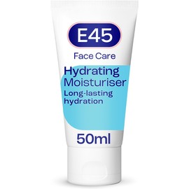 E45 Face Moisturiser – Hydrating Face Cream for Long-Lasting Moisturisation - Lightweight Cream for Dry and Sensitive Skin – Fast-Absorbing and Non-Greasy Formula - Dermatologically Tested - 50ml