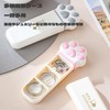 BLOOPIC Pill Case, Small Pill Case, Sliding, Cat Claw, Portable,