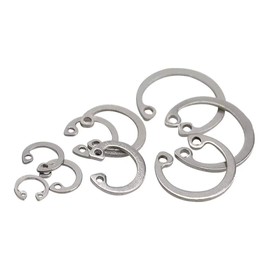 BOZONLI Retaining Rings E-Clips Safety Snap Ring Stainless Steel Internal Circlip Snap Rings 40 mm Pack of 10
