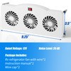 Makevivi 12V RV Refrigerator Fan, RV Fridge Fan for Efficient