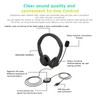 ZZOSRDR USB PC Headsets with Microphone Noise Cancelling Mic &