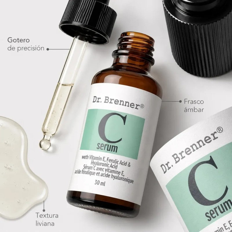Sérum Facial Iluminador Glutatión Vitamina C Uso Diario 30g