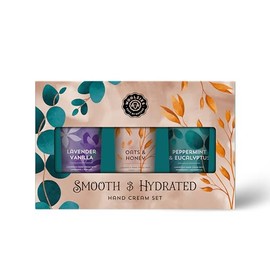 Woolzies Smooth & Hydrated Hand Cream Set | Lavender Vanilla, Oats & Honey, Peppermint Eucalyptus | Nourishing Shea, Cocoa & Murumuru Butters | Cozy Self-Care Gift