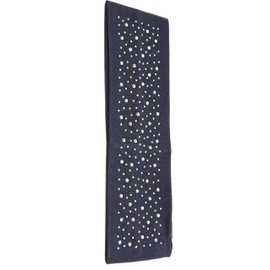 Mytoptrendz® 7cm Womens Stretchy Headband Kylie Band Hairband Soft Fabric Hair Bandeau Girls' Fashion Headbands Embellished with Sparkly Diamante Crysal Fancy hair Accessories (Navy)