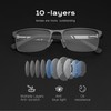 ZENOTTIC Reading Glasses Men: Blue Light Glasses Trendy Metal Square