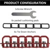 Tie Down Anchors Truck Bed Side Wall Anchor Compatible with