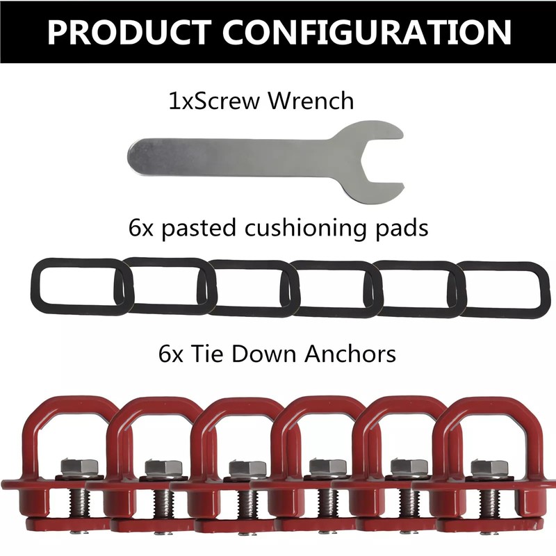 Tie Down Anchors Truck Bed Side Wall Anchor Compatible with