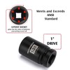 MIXPOWER 9PCS 1"Drive Impact Deep Socket Set, 6 Point, 1"