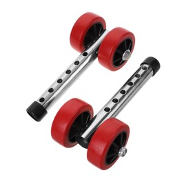 FRCOLOR 1 Pair Replaceable Walker Wheels of Quiet and Durable Wheels for Walking Aid Compatible with Walkers Stainless Steel Construction Easy to Install