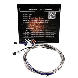 Full Set (G-D-A-E) Double Bass String Strings Steel Core Nickel Chromium Wound Ball End