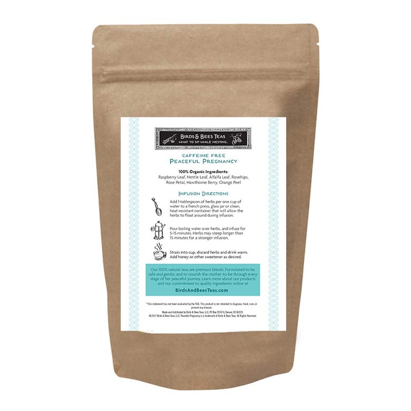 Birds & Bees Teas Peaceful Pregnancy Tea - Nourishing &