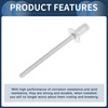 INFINAUTO Open End Large Flange Blind Rivets 4mm Grip Diameter