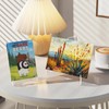 Pack of 5 Acrylic Card Stands, Transparent Plate Stand, Acrylic