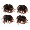 FOMIYES 4pcs Braiding Hair Extensions Synthetic Spring Hair Twists for