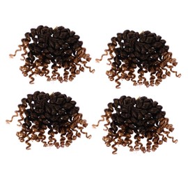 FOMIYES 4pcs Braiding Hair Extensions Synthetic Spring Hair Twists for Women Easy to Install