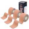 テーピングテープ 3巻入 5cm x 5m キネシオロジーテープ キネシオ テープ 筋肉・関節をサポート 通気性