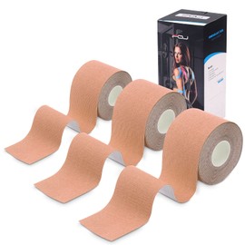 テーピングテープ 3巻入 5cm x 5m キネシオロジーテープ キネシオ テープ 筋肉・関節をサポート 通気性 伸縮性強い 汗に強い(肌)