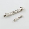 zalati Long Hair Clips French Barrette Metal Silver DIY Hair