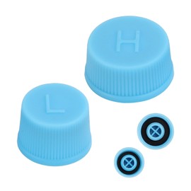 2pcs Replacement Valve Cap for Car Air Conditioning, Leakproof R134a AC High & Low Pressure Port Caps Vehicle Air Conditioning Seal Accessories