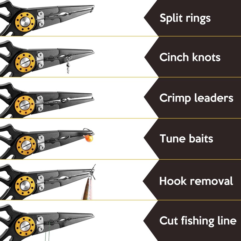 Fishing Pliers ValueHall Split Ring Pliers Hook Remover Fish Holder