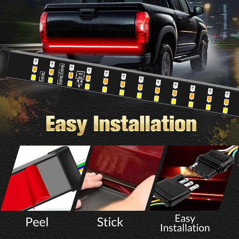 DIBMS 60” Tailgate Light Bar Triple Row 432 LEDs IP67