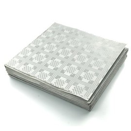 THE TABLECLOTH SHOP Paper Table Covers x 25 - 13 COLOURS TO CHOOSE FROM (SILVER)