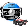 Ronybuy 50x 3 Wire Plugs, Triple Male Bullet Wire Harness