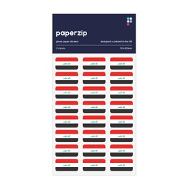 PAPERZIP - Iraq Flags – 48 Stickers for Business, Schools, Travel