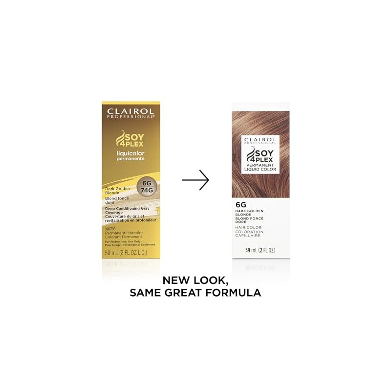 Clairol Liquicolor permanente, 6 g rubio dorado oscuro, 2 onzas