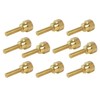 10 Pack 10-32 x 3/4 Inch Threads Solid Brass Diamond