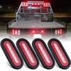 Konrali 4Pcs 6Inch Oval Led Trailer Tail Lights with Backup