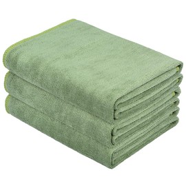 HOPESHINE Microfiber Gym Towels Fast Drying Sports Towel Fitness Workout Sweat Towels for Men & Women 3-Pack (Army Green X3, 16inch X 32inch)