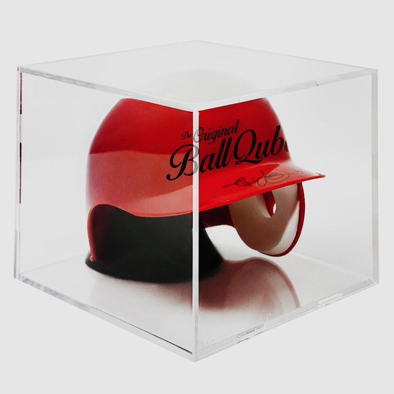 BallQube Mini Helmet Display Case, UV Protection, 4 Pack, 7