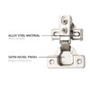 2 Pack Silverline Quiet Soft Close Cabinet Door Hinges, Face