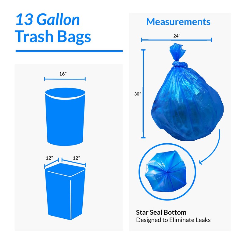 Reli. SuperValue 13 Gallon Recycling Bags | 300 Count |