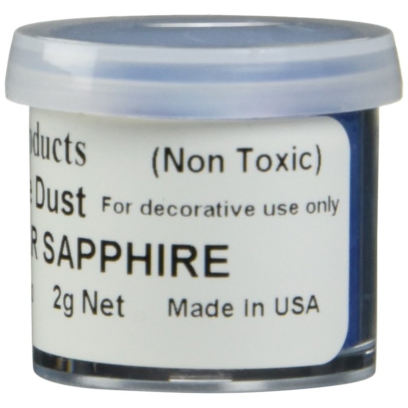 Luster Dusts Sapphire Blue Cake Decorating Dust, 2 Gram
