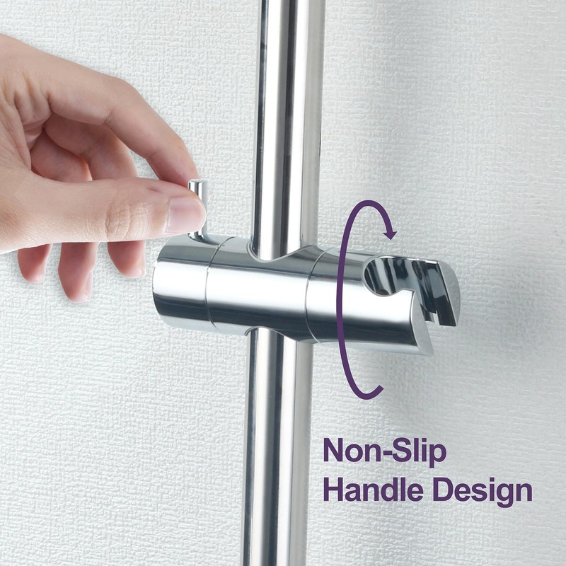HAMOLER 24 Inch Shower Slide Bar with Adjustable Shower Holder