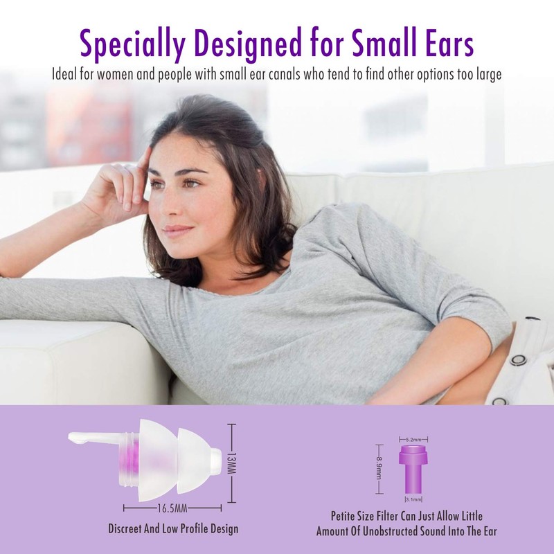 Hearprotek Sleeping Ear Plugs, 2 Pairs Ear Plugs Ultra Soft